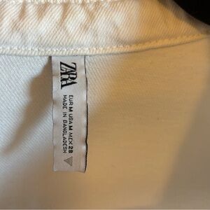 Zara White Denim Shirt / Jacket